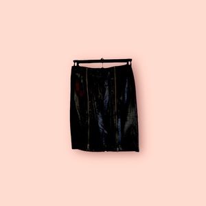 Danier Black Leather Skirt. Style No/9930